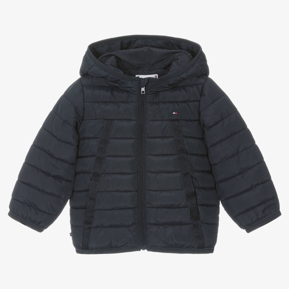 Tommy Hilfiger-Baby Boys Blue Puffer Jacket | Childrensalon Outlet