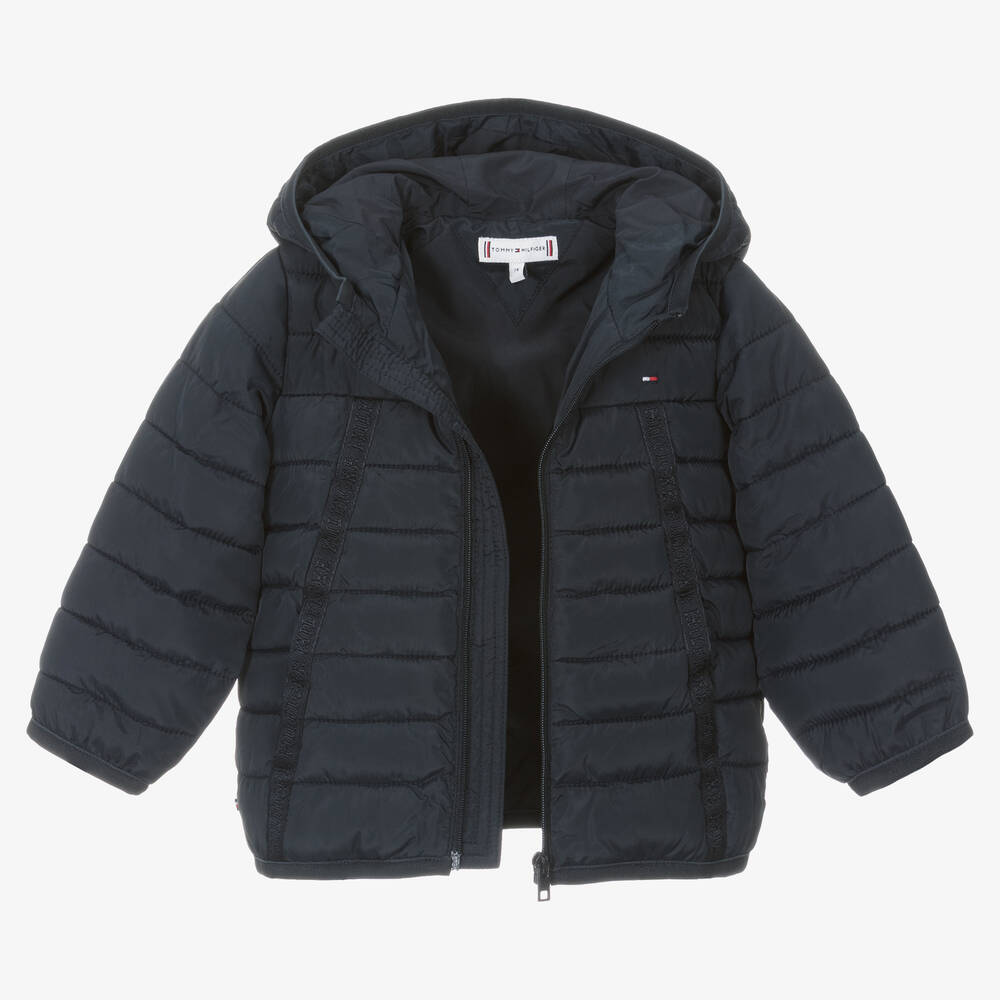 Tommy Hilfiger-Baby Boys Blue Puffer Jacket | Childrensalon Outlet