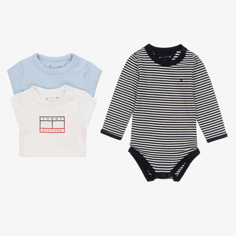 Tommy Hilfiger - Bodies Bébé garçon (lot de 3) | Childrensalon