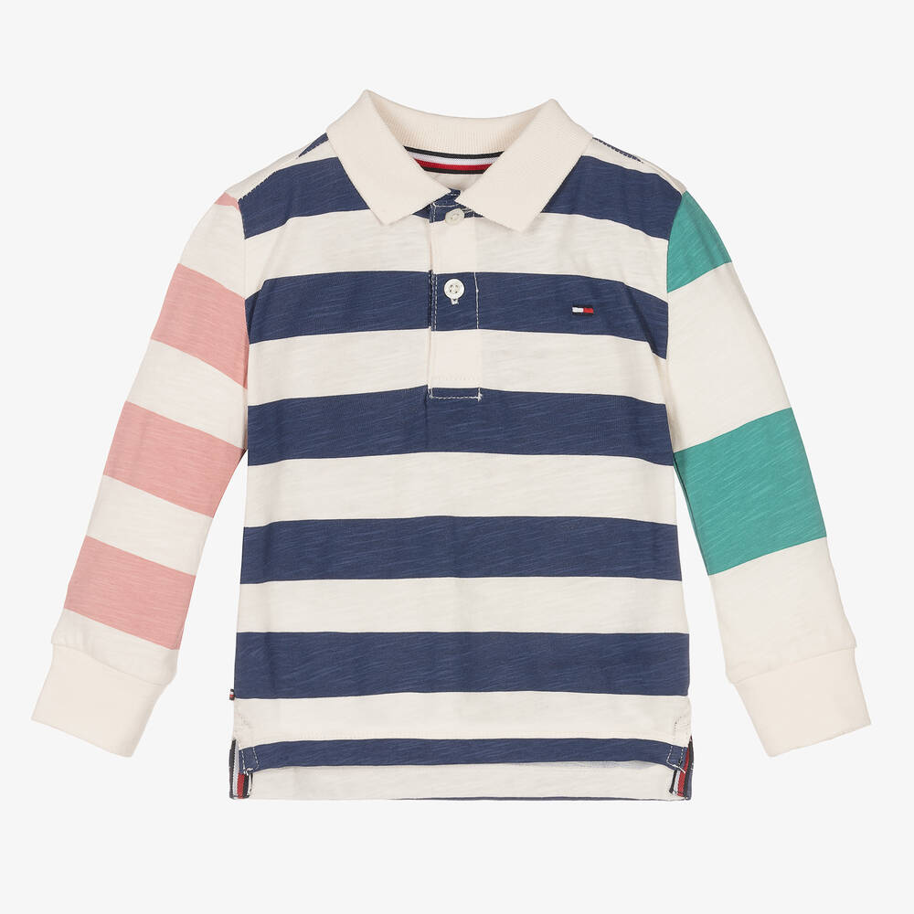 Tommy Hilfiger - Рубашка поло в разноцветную полоску | Childrensalon