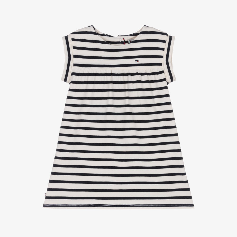 Tommy Hilfiger-Хлопковое платье в синюю полоску | Childrensalon Outlet