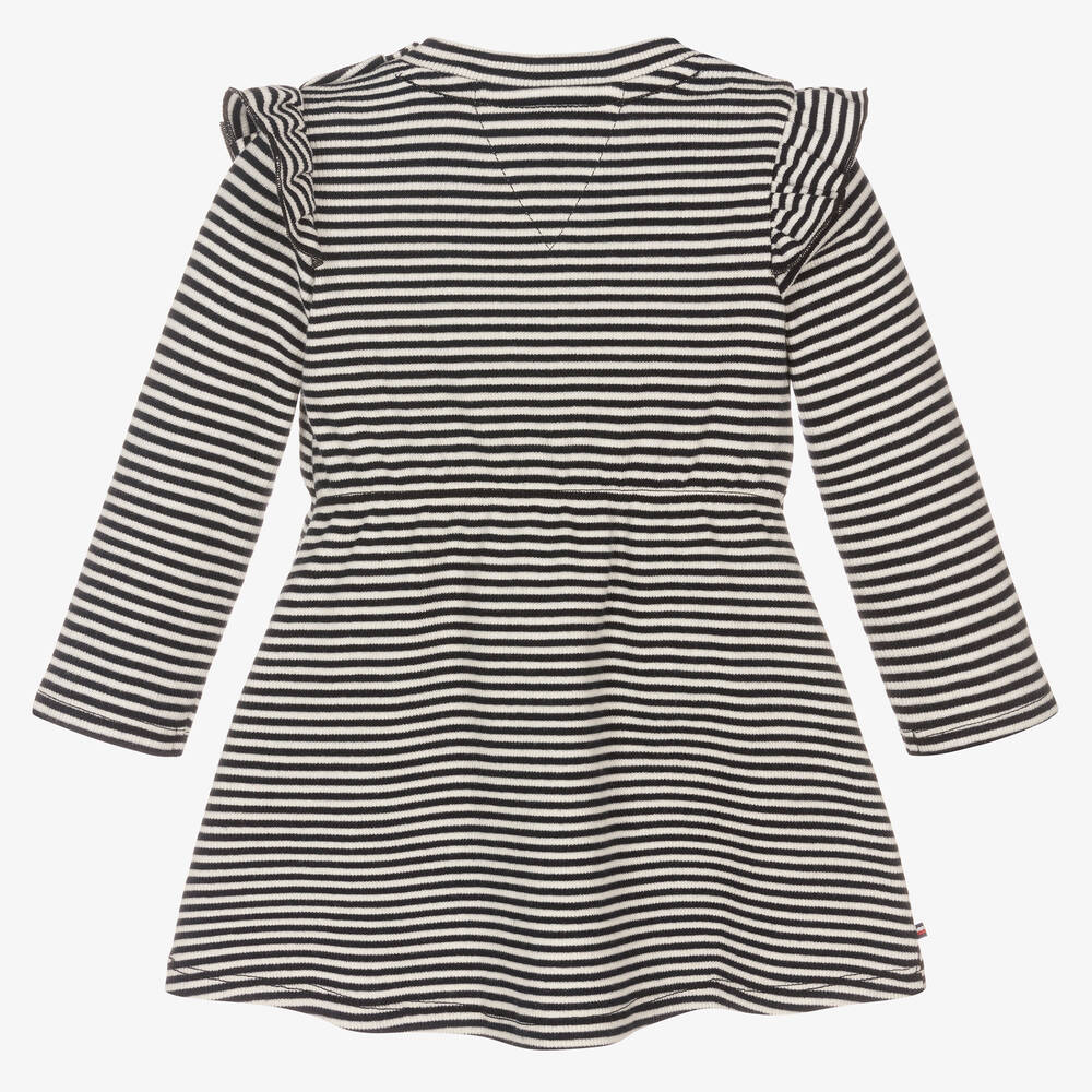 Tommy Hilfiger Baby Girls Blue Striped Dress