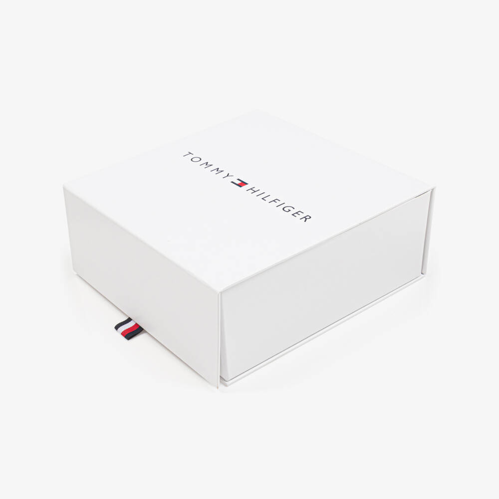 Tommy Hilfiger-Baby Girls Ivory & Pink Cardigan & Hat Gift Set | Childrensalon Outlet