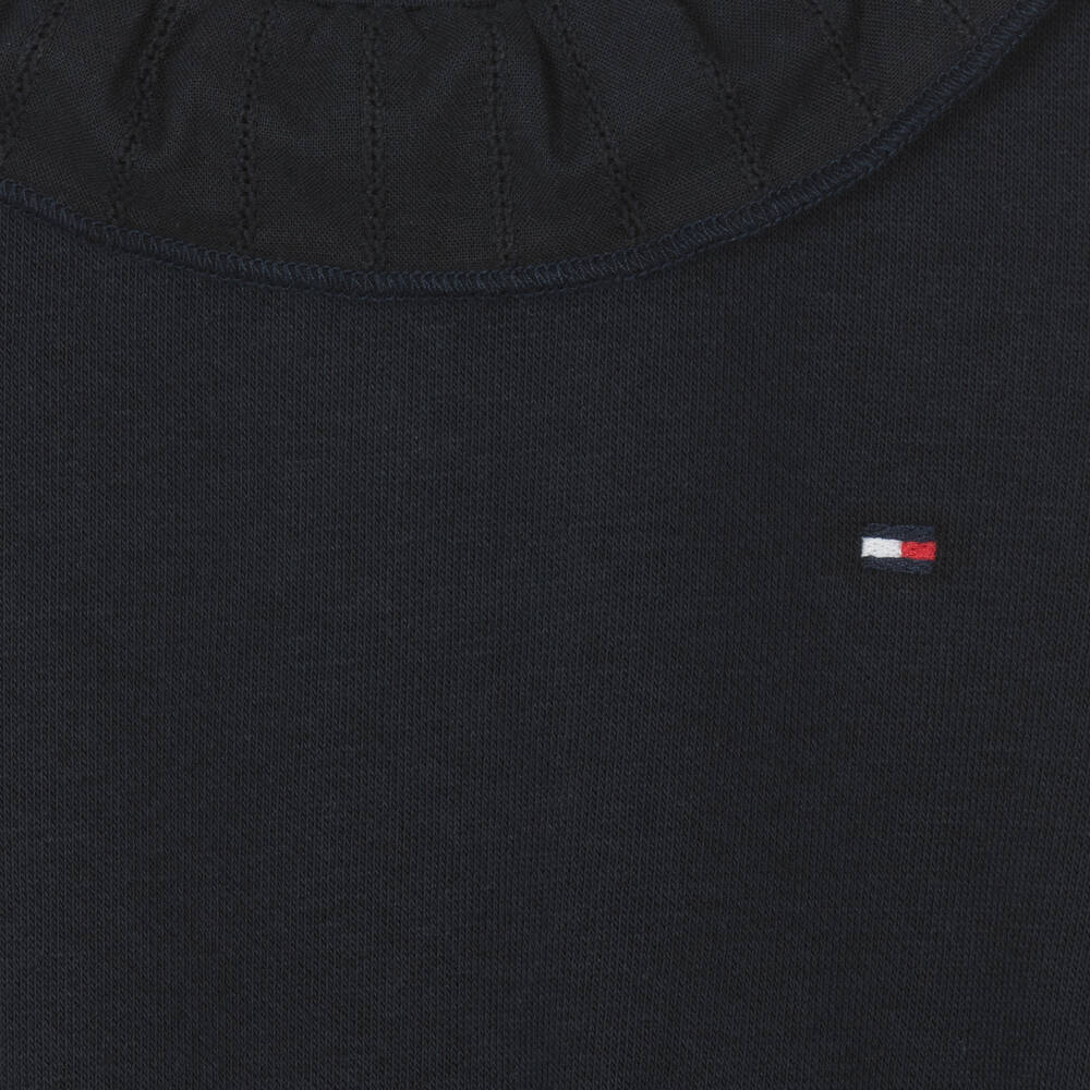 Tommy Hilfiger-Baby Girls Navy Blue Cotton Dress | Childrensalon Outlet