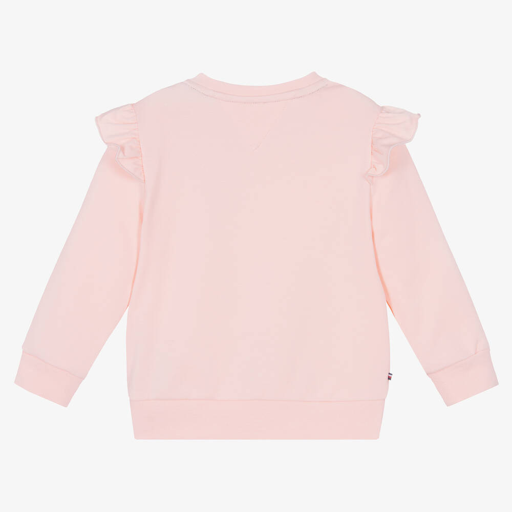 Baby pink tommy hilfiger jumper hotsell