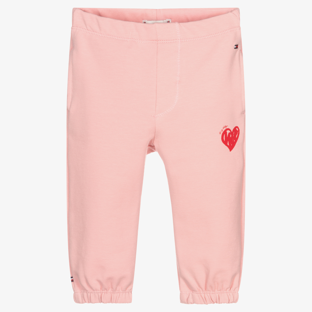 Tommy Hilfiger - Bas de jogging rose en coton Bébé | Childrensalon