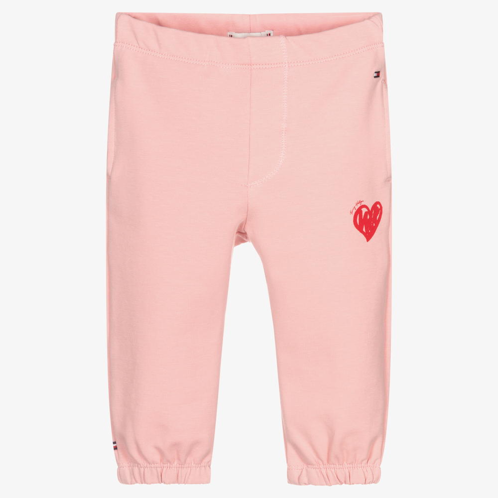 Tommy Hilfiger - Rosa Baby-Baumwoll-Jogginghose (M) | Childrensalon