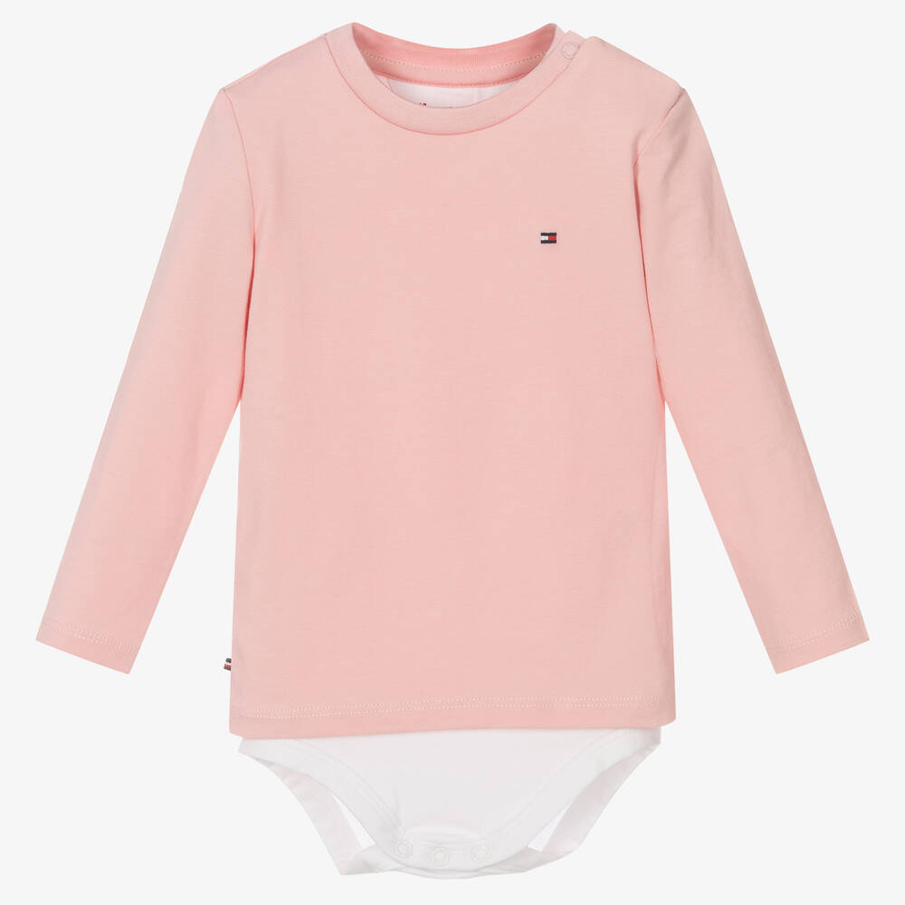 Tommy Hilfiger - Body rose Bébé fille | Childrensalon