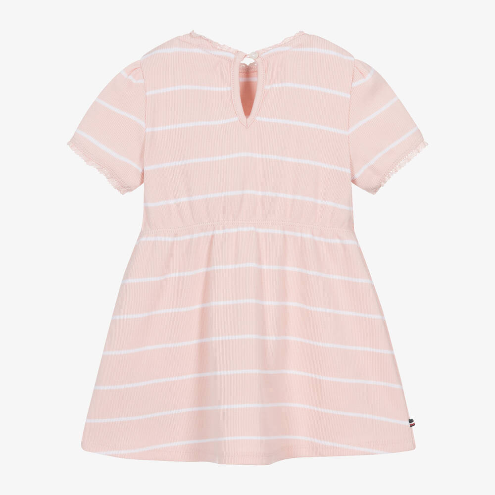 Tommy hilfiger pink striped dress 2025