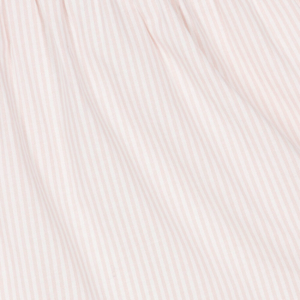 Tommy Hilfiger-Белое хлопковое платье в розовую полоску для малышек | Childrensalon Outlet