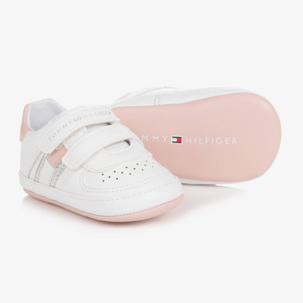 Tommy Hilfiger - Белые кроссовки для малышек | Childrensalon