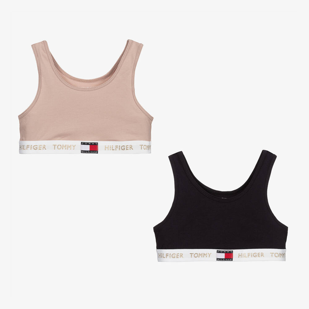 Tommy Hilfiger - Beige & Blue Bras (2 Pack) | Childrensalon