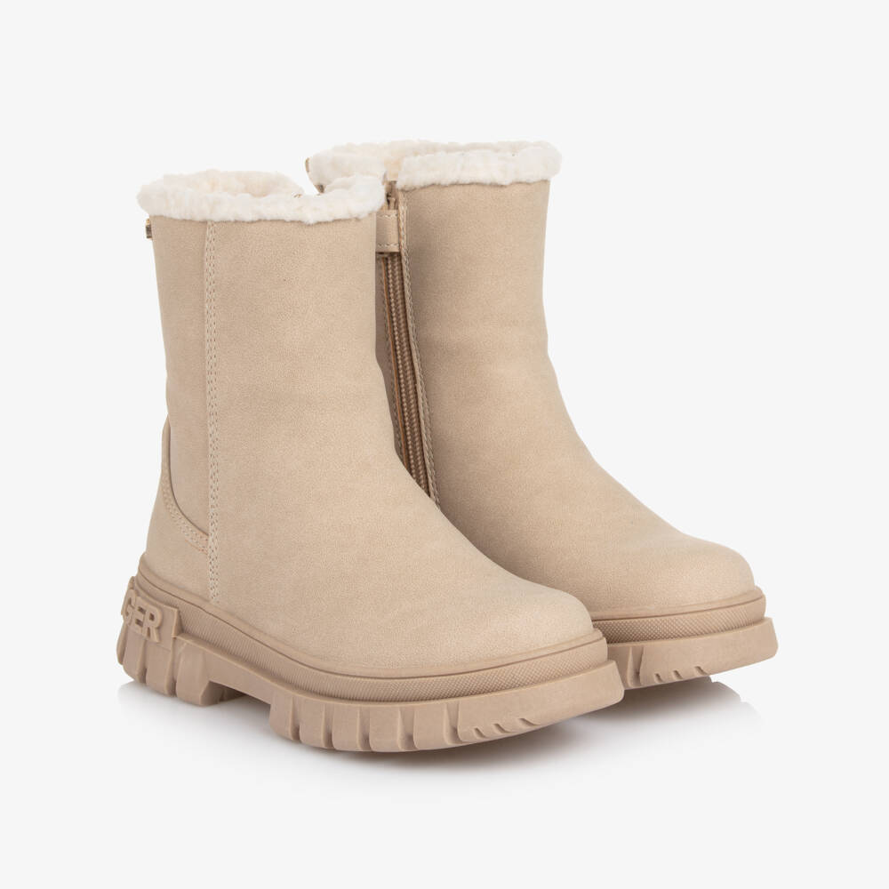 Tommy Hilfiger-Beige Boots | Childrensalon Outlet