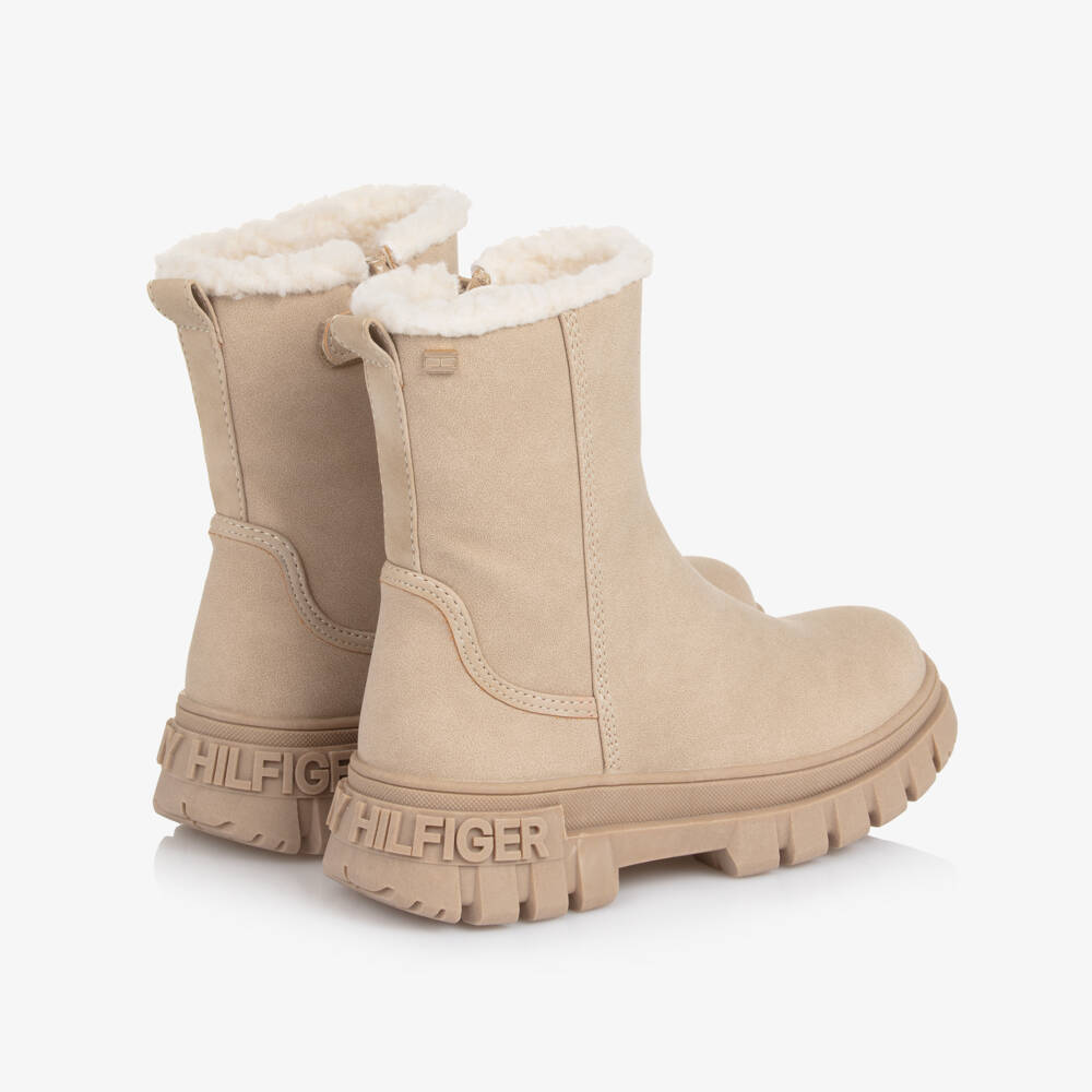 Tommy Hilfiger-Beige Boots | Childrensalon Outlet