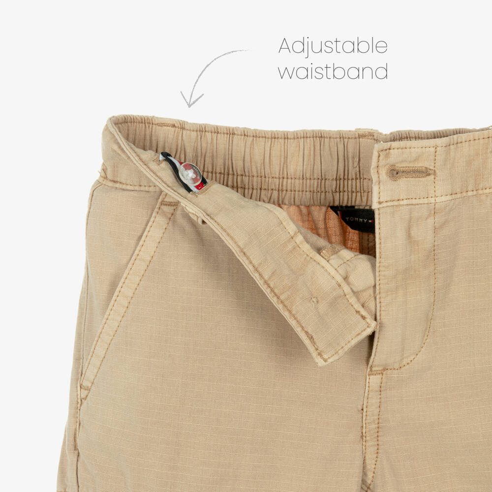 Tommy Hilfiger-Beige Cargo Trouser | Childrensalon Outlet