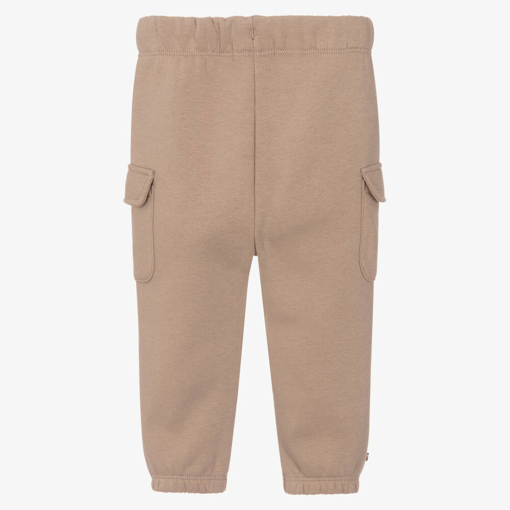 Tommy Hilfiger-Beige Logo Baby Joggers | Childrensalon Outlet