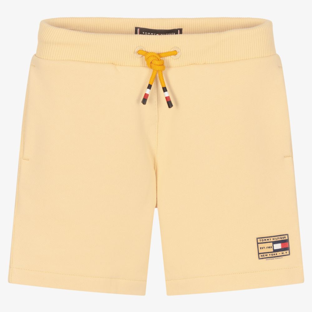 Tommy Hilfiger - Short beige en coton bio | Childrensalon