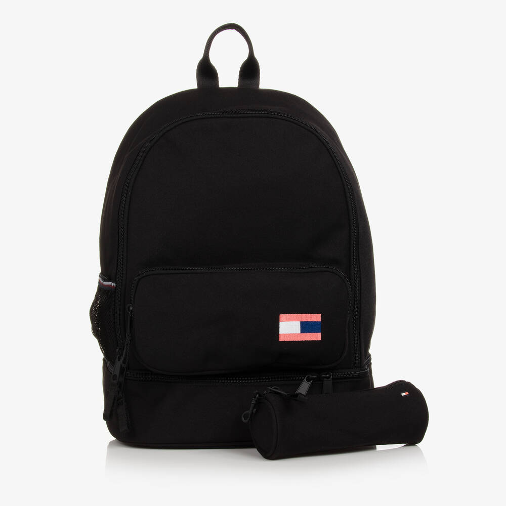 Tommy Hilfiger - Rucksack mit Stiftetui schwarz 38cm | Childrensalon