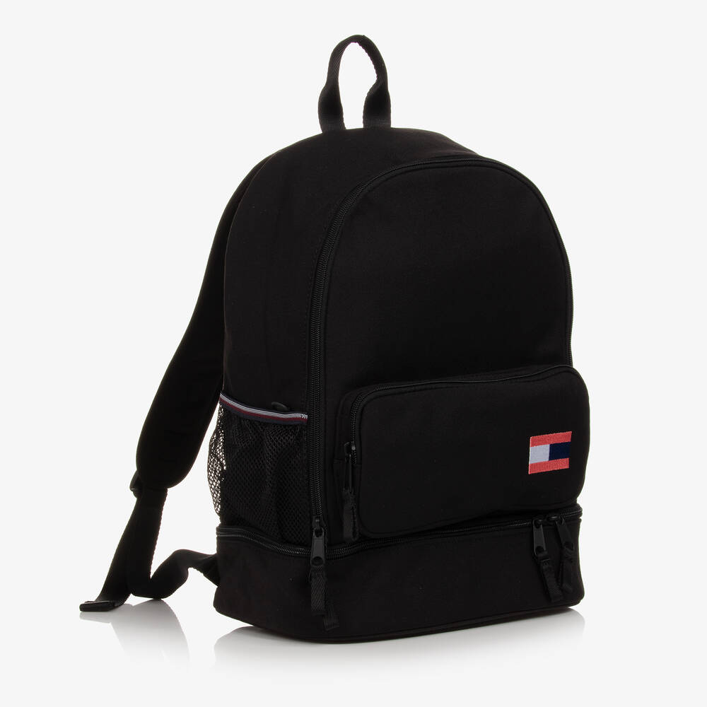 Tommy Hilfiger-Black Backpack & Pencil Case Set (38cm) | Childrensalon Outlet