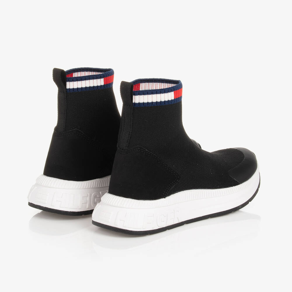 Tommy Hilfiger Baskets chaussettes noires Childrensalon Outlet