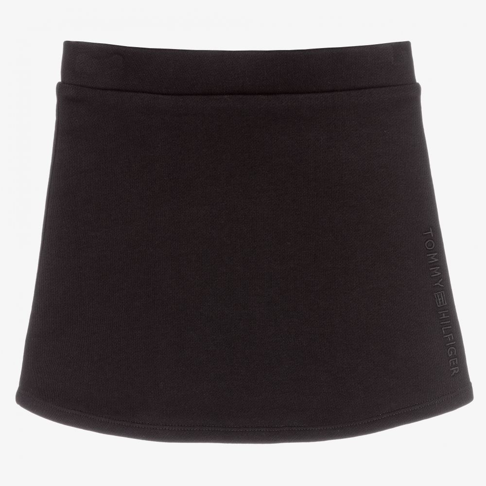Tommy Hilfiger - Black Organic Cotton Skirt | Childrensalon