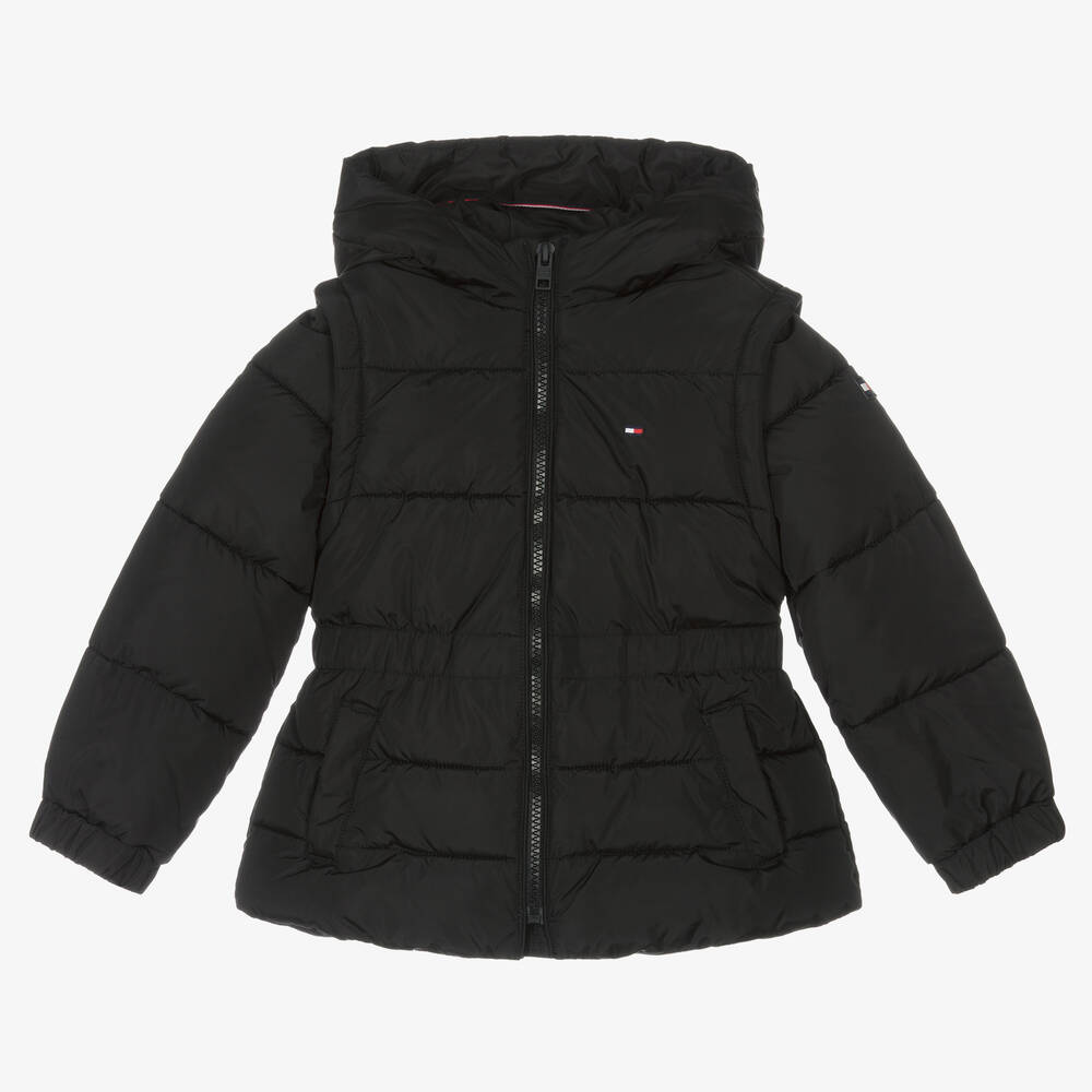 Tommy hilfiger outlet bubble coat black