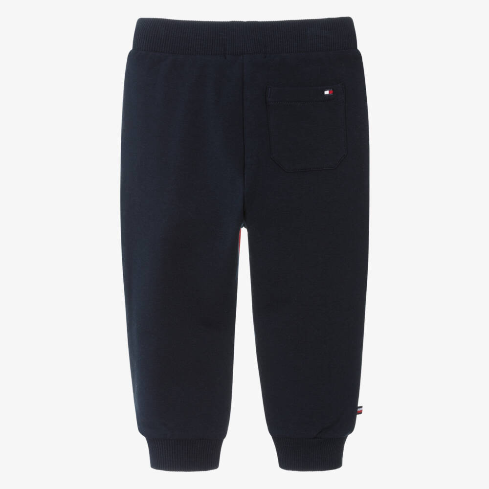 Tommy Hilfiger-Blue Colour Block Joggers | Childrensalon Outlet