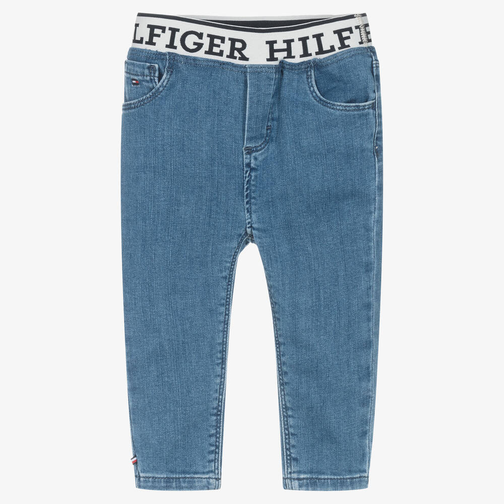 Tommy Hilfiger - Jean bleu en denim de coton bébé | Childrensalon