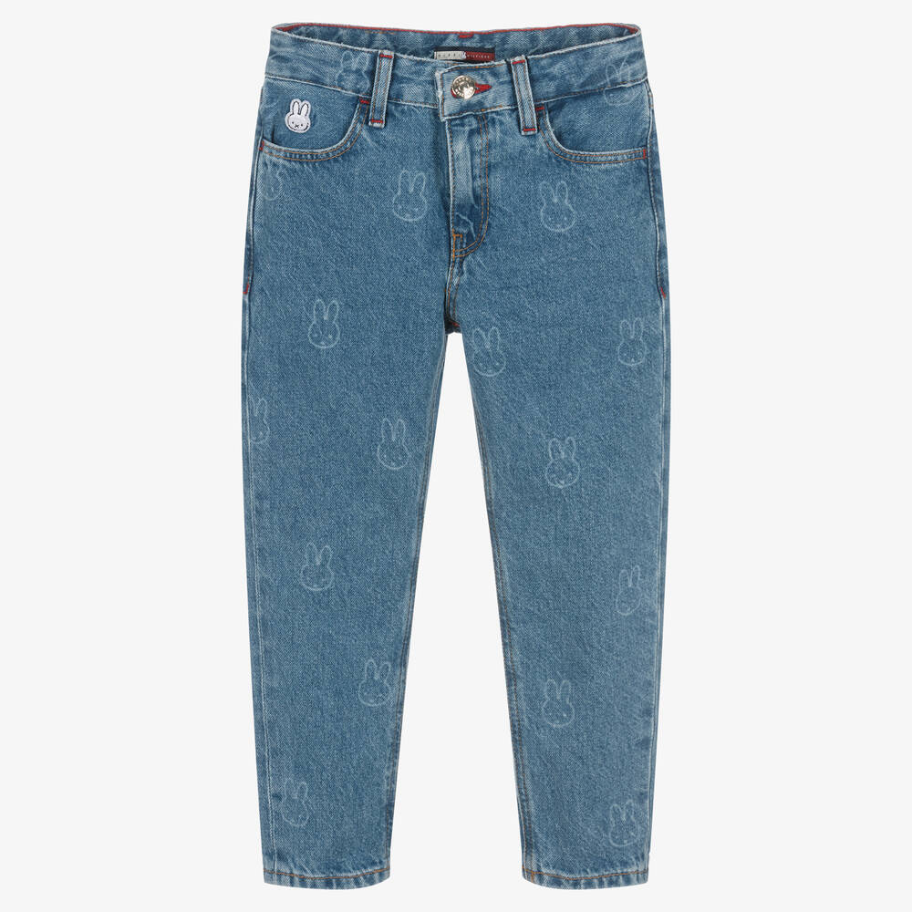 Tommy Hilfiger - Blue Denim Miffy Straight-Leg Jeans | Childrensalon