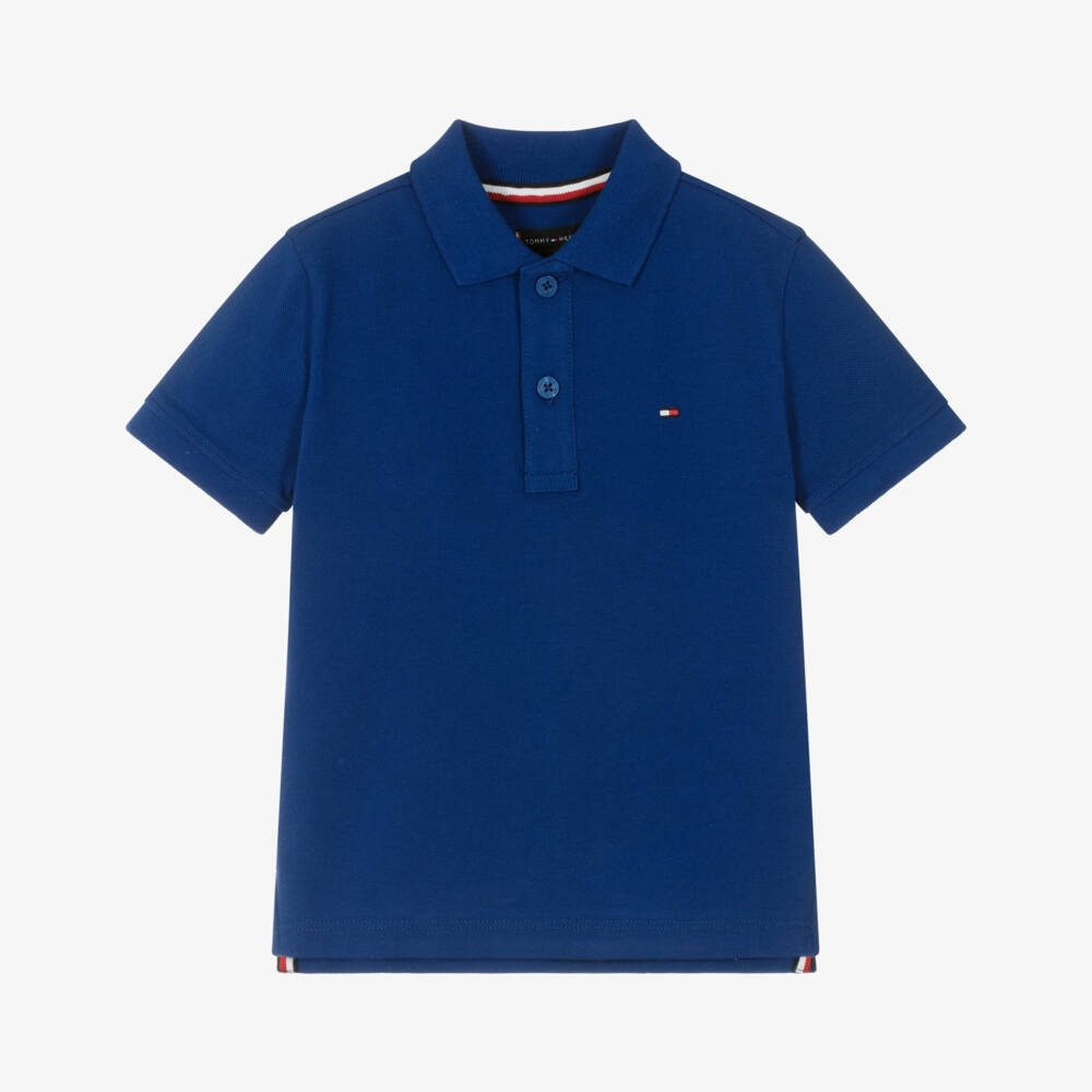 Tommy Hilfiger-Blue Heritage Boys Polo Top | Childrensalon Outlet