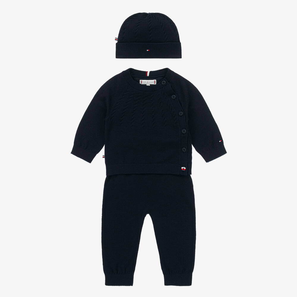 Tommy Hilfiger - Ensemble pantalon bleu Bébé | Childrensalon