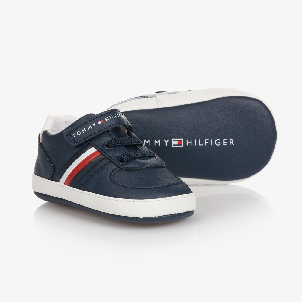 Tommy Hilfiger - Синие кроссовки-пинетки | Childrensalon