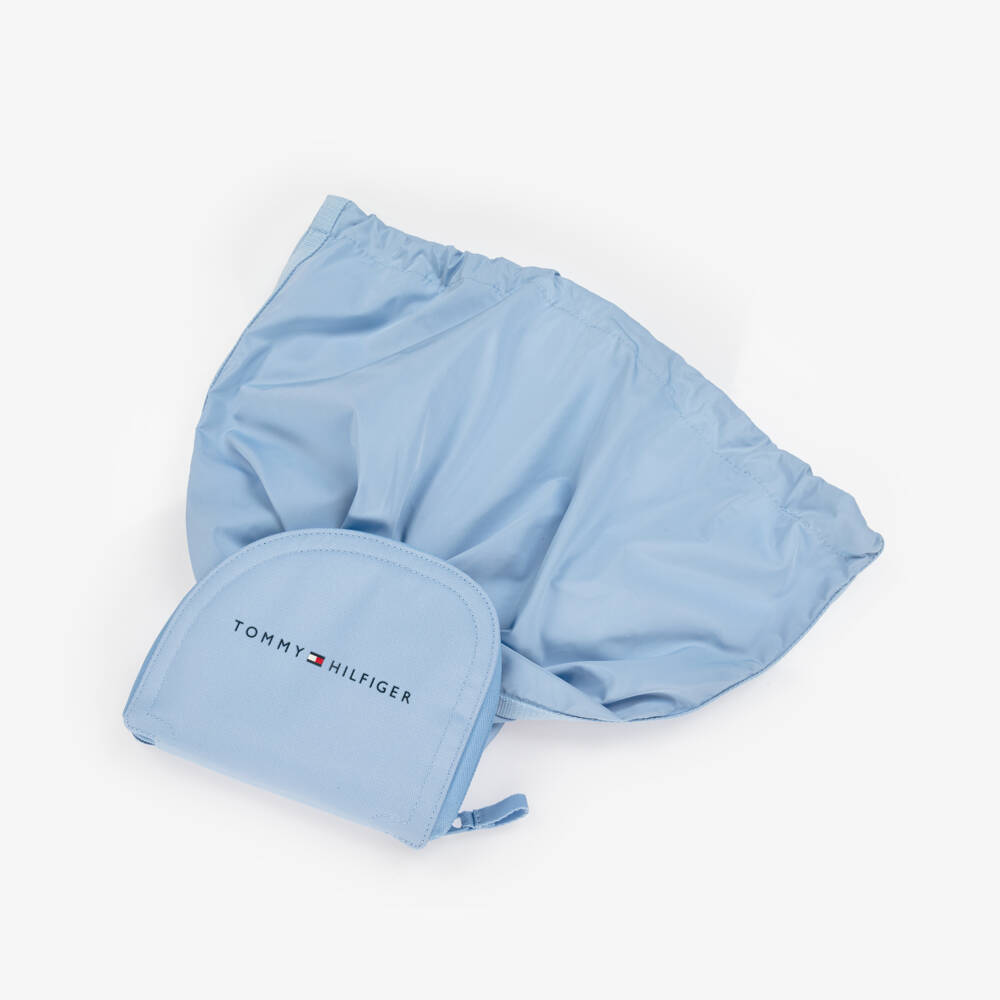 Tommy Hilfiger-Blue Packaway Drawstring Bag (40cm) | Childrensalon Outlet