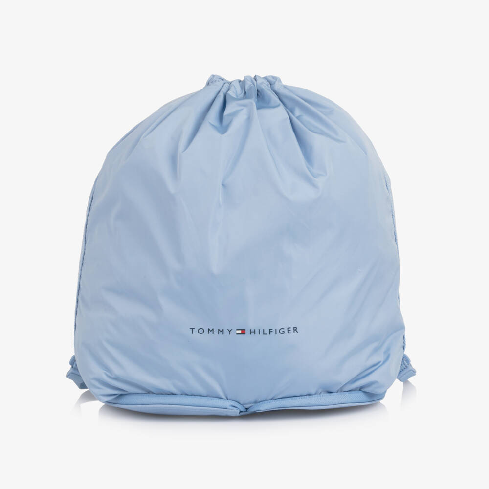 Tommy Hilfiger-Blue Packaway Drawstring Bag (40cm) | Childrensalon Outlet