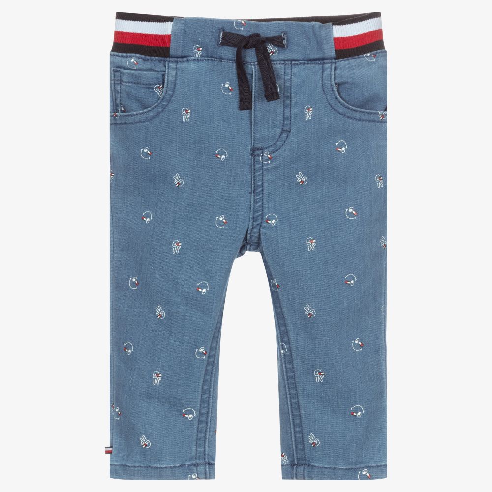 Tommy Hilfiger - Blue Pull-On Baby Jeans | Childrensalon