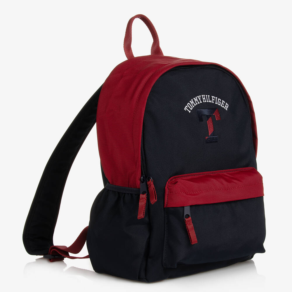 Tommy Hilfiger-Blue & Red Backpack (35cm) | Childrensalon Outlet