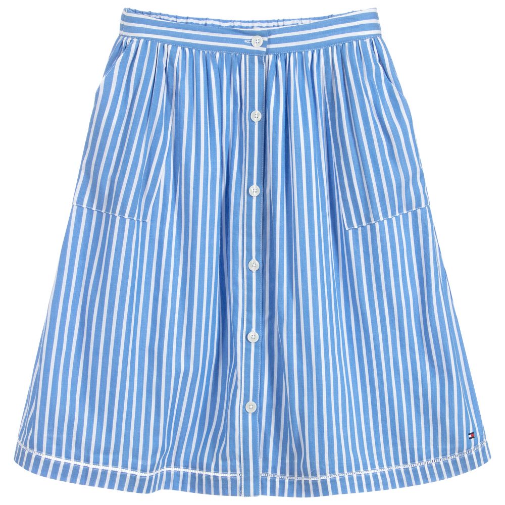 Tommy Hilfiger - Синяя хлопковая юбка в полоску | Childrensalon