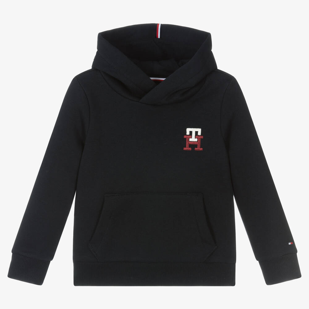 Tommy Hilfiger - Blue TH Monogram Logo Hoodie | Childrensalon