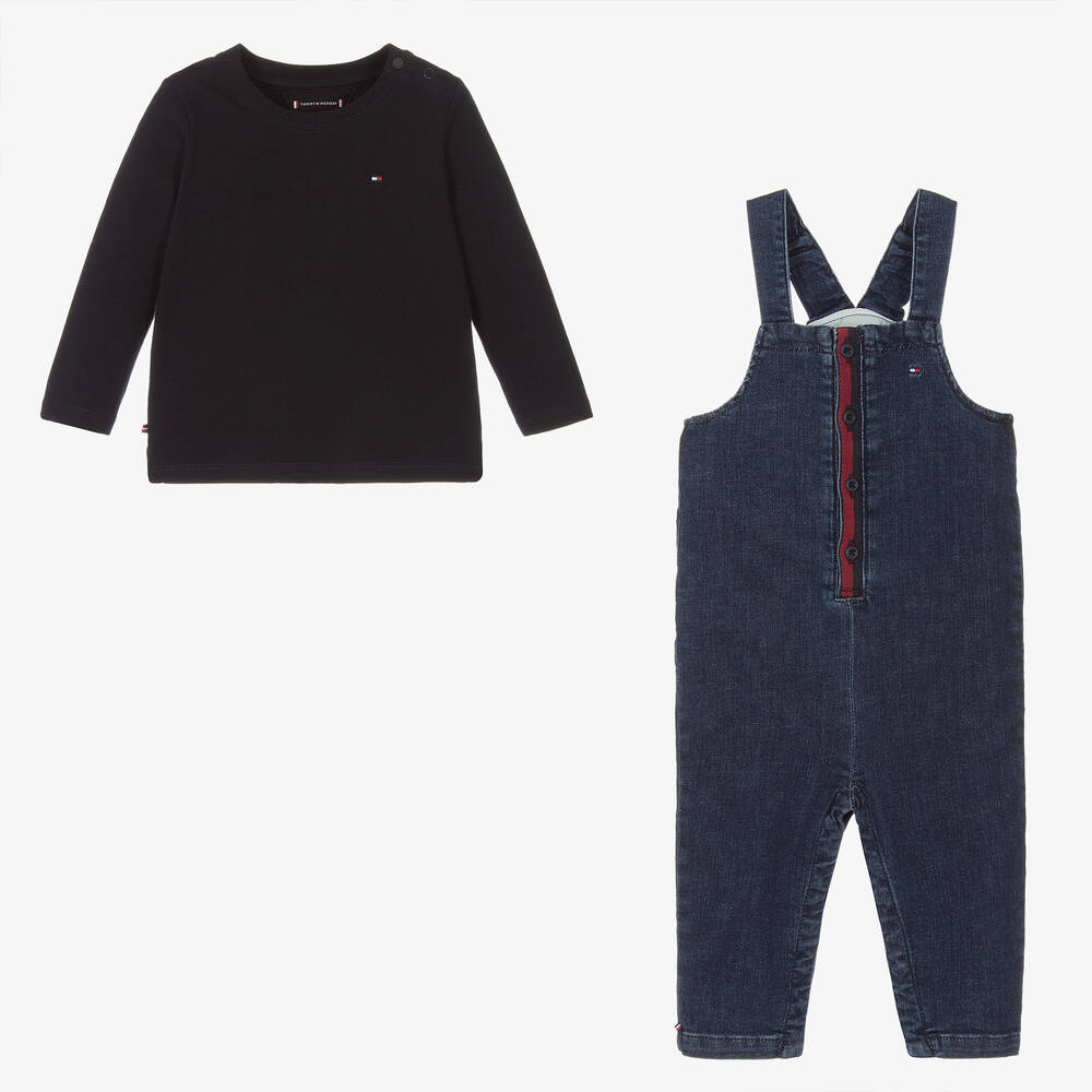 Tommy Hilfiger Salopette et haut bleus bebe Childrensalon Outlet