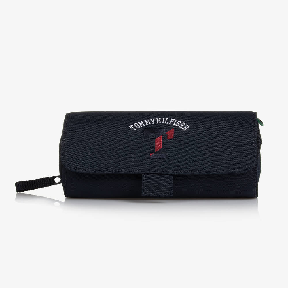 Tommy Hilfiger - Blue Varsity Pencil Case (20cm) | Childrensalon