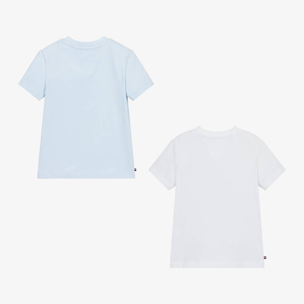 Tommy Hilfiger-Blue & White Flag T-Shirts (2 Pack) | Childrensalon Outlet