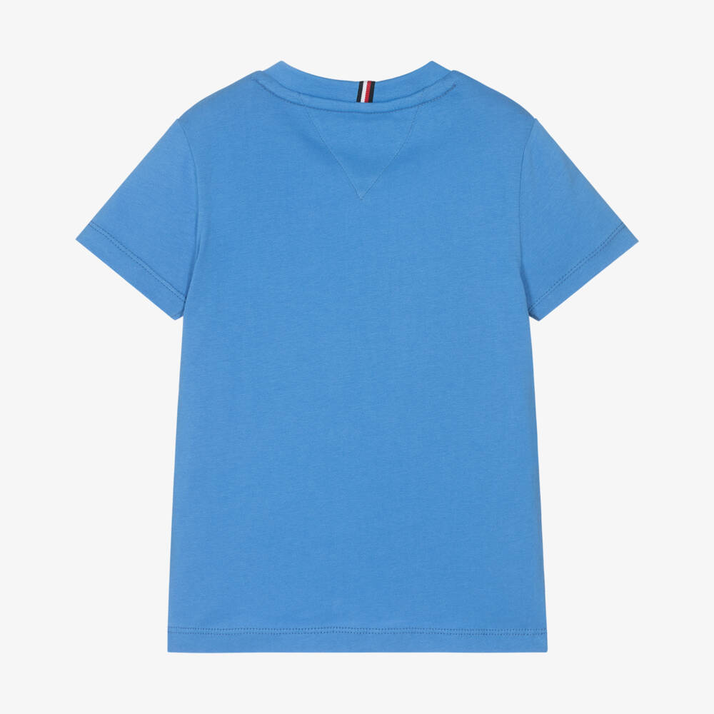 Tommy Hilfiger-Хлопковый топ лазурного цвета для мальчиков | Childrensalon Outlet