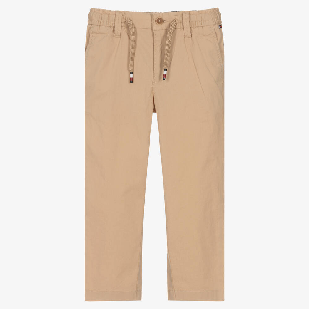 Tommy Hilfiger - Pantalon chino beige garçon | Childrensalon