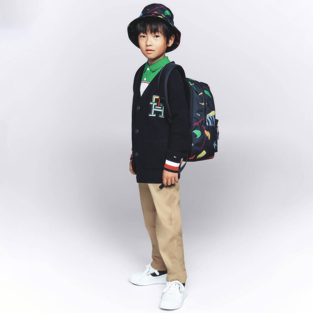 Tommy Hilfiger-بنطلون تشنيو قطن تويل لون بيج للأولاد | Childrensalon Outlet