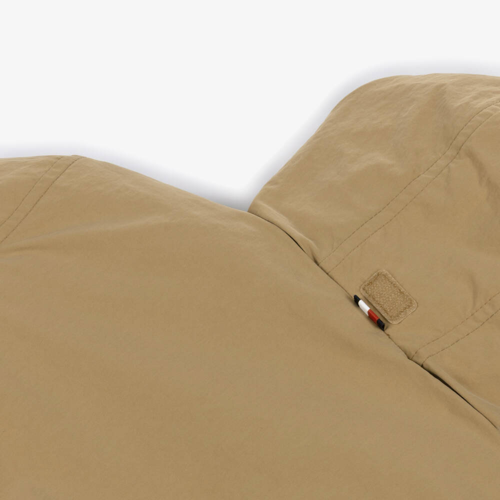 Tommy Hilfiger-Boys Beige Padded Hooded Zip-Up Jacket | Childrensalon Outlet