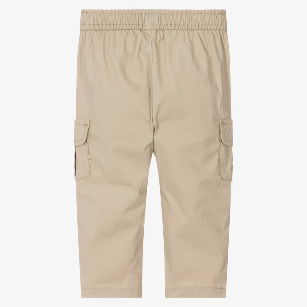 Tommy Hilfiger-Boys Beige Utility Trousers | Childrensalon Outlet