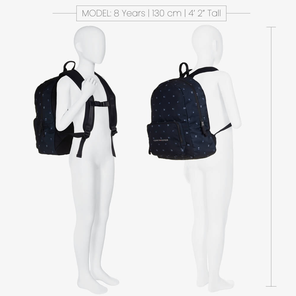 Tommy Hilfiger-Boys Blue Canvas Adventure Backpack | Childrensalon Outlet