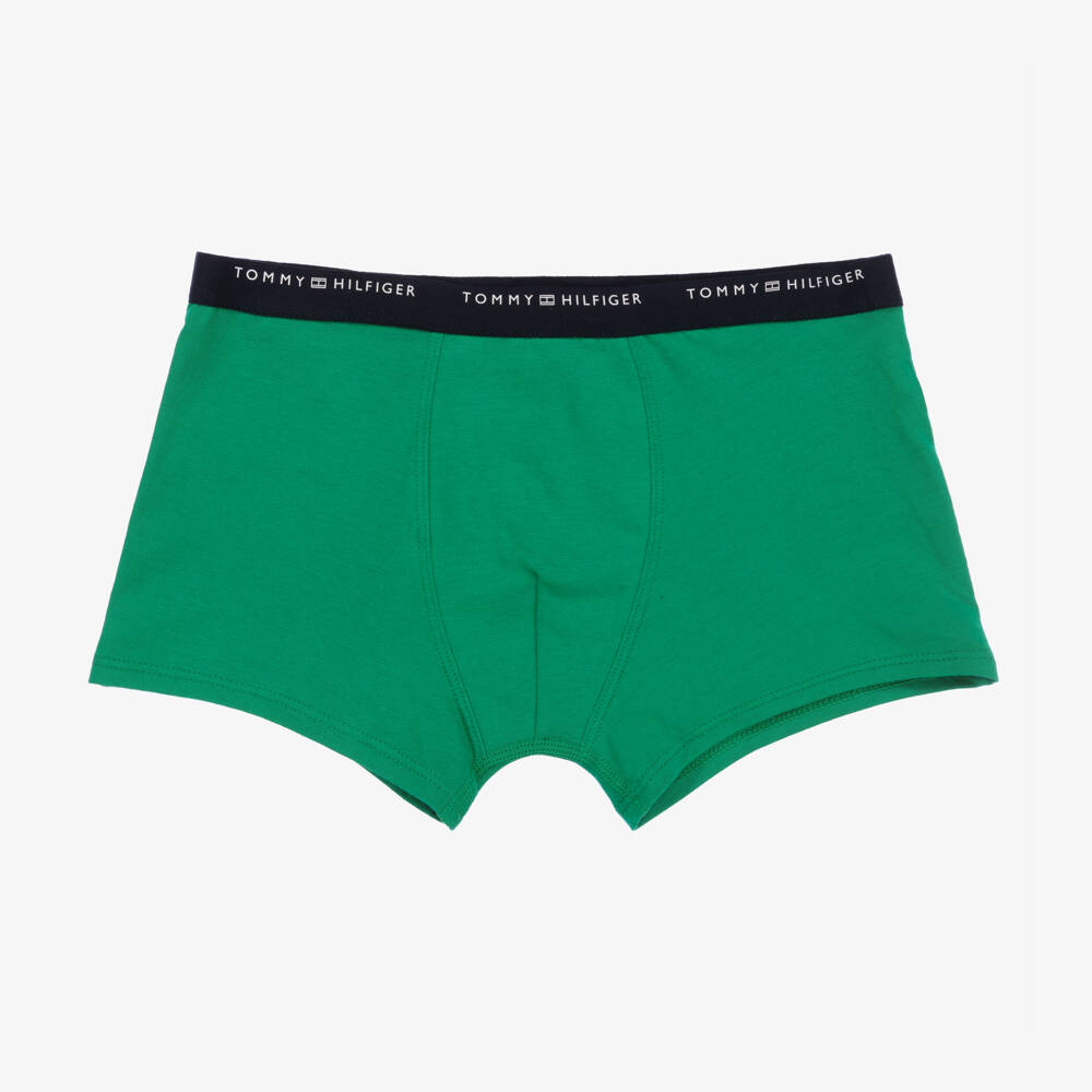Tommy Hilfiger-Boys Blue Cotton Boxer Shorts (7 Pack) | Childrensalon Outlet