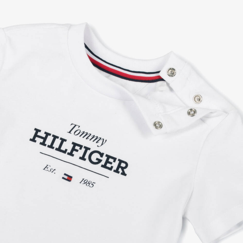 Tommy Hilfiger-Boys Blue Cotton Casual Set | Childrensalon Outlet