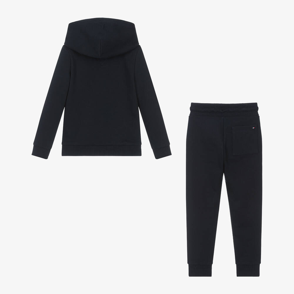 Tommy hilfiger black tracksuit outlet